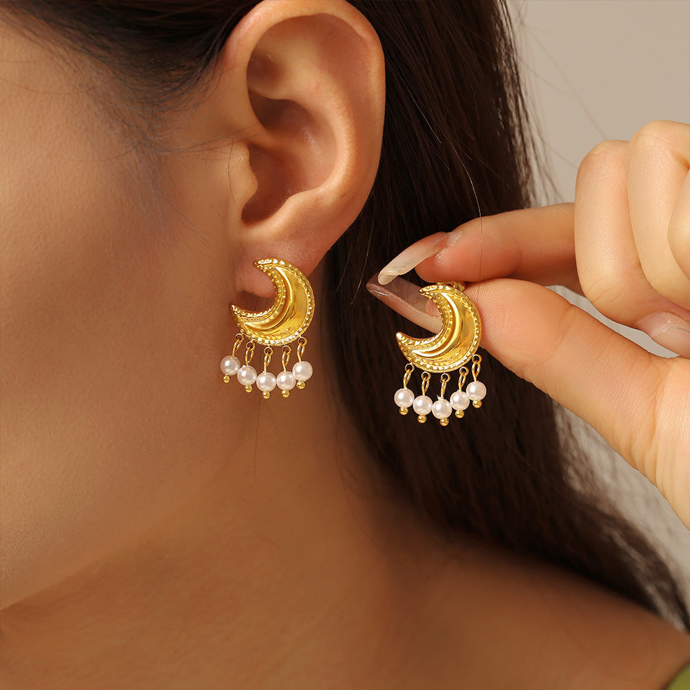 Lunar Luxe Crescent Earrings