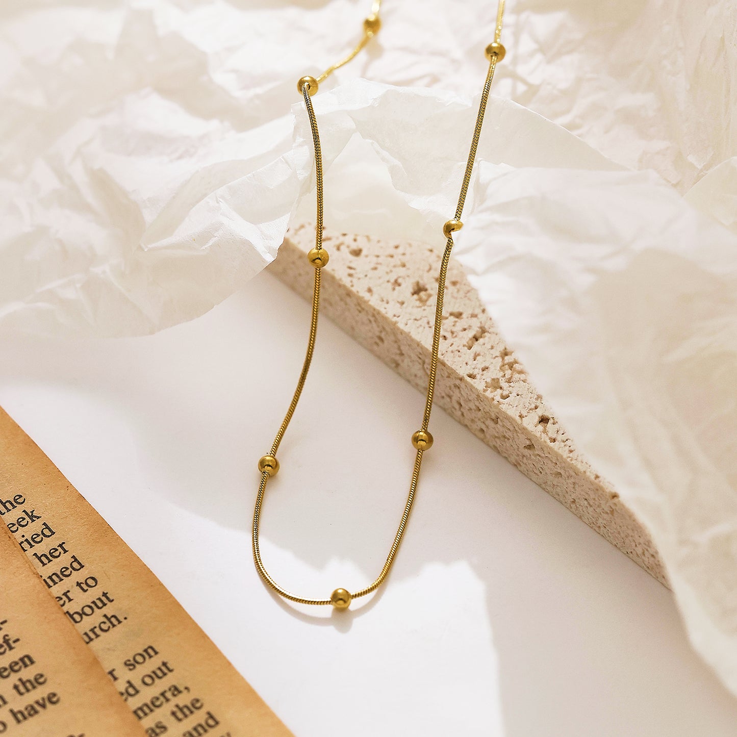 Luna Beaded Snake Chain