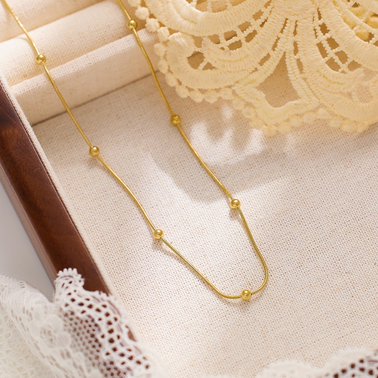 Luna Beaded Snake Chain