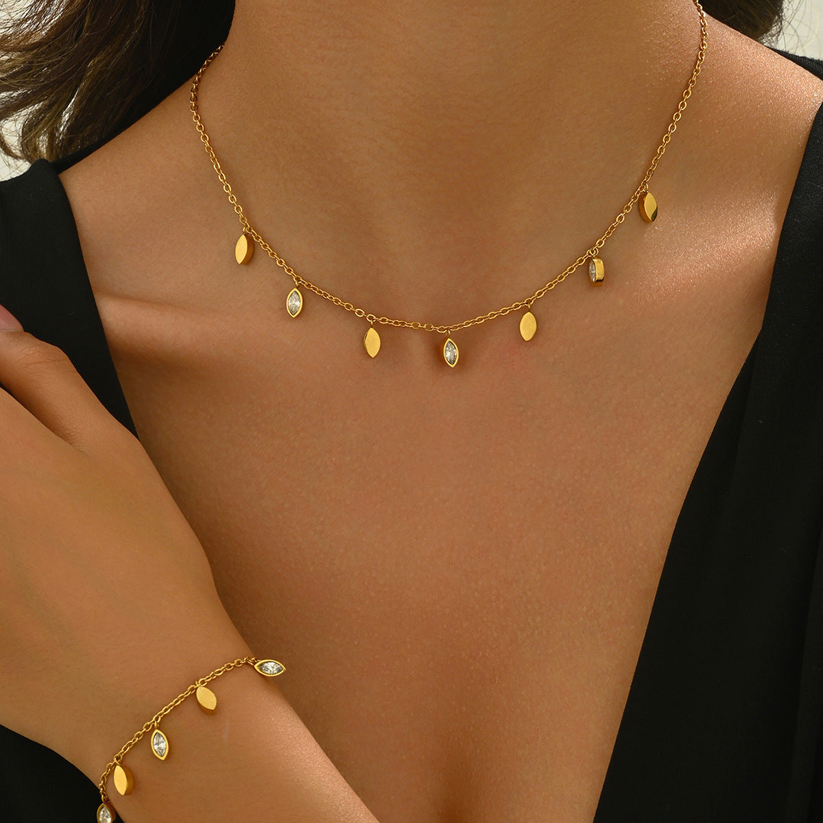 Duo Teardrop Necklace