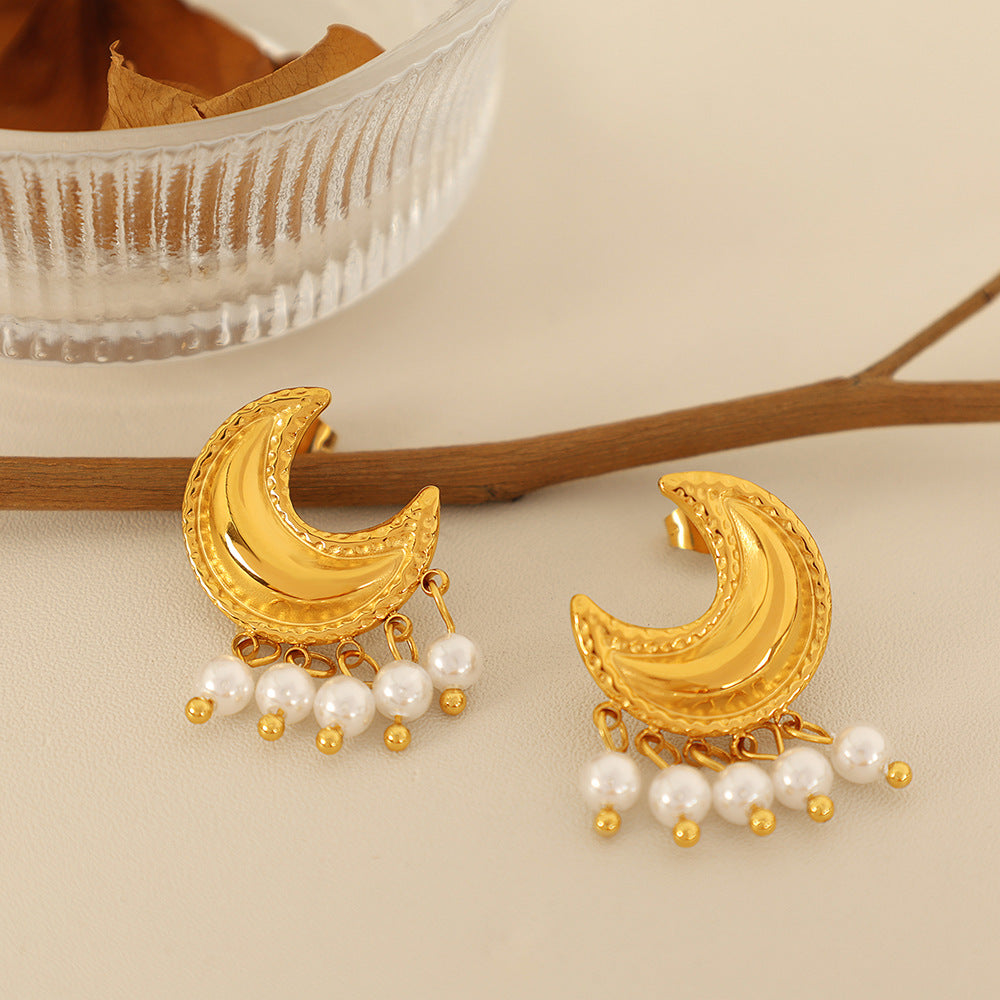 Lunar Luxe Crescent Earrings