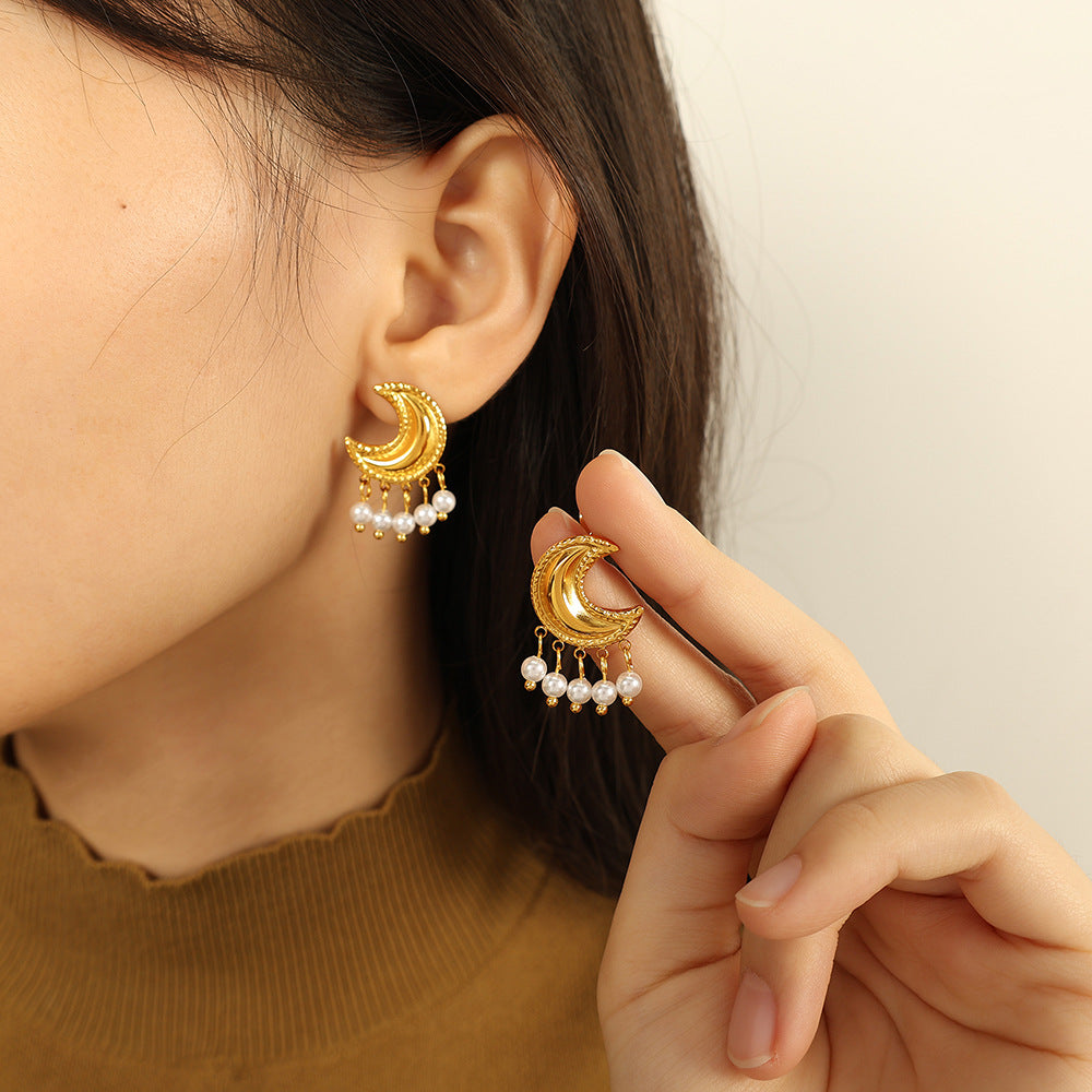 Lunar Luxe Crescent Earrings