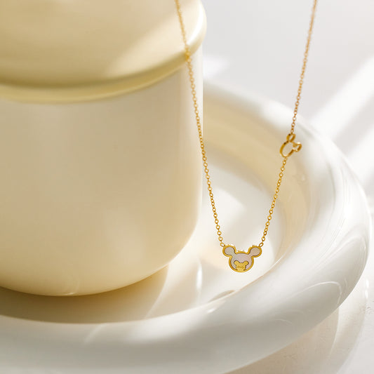 Gold Mickey Mouse Necklace
