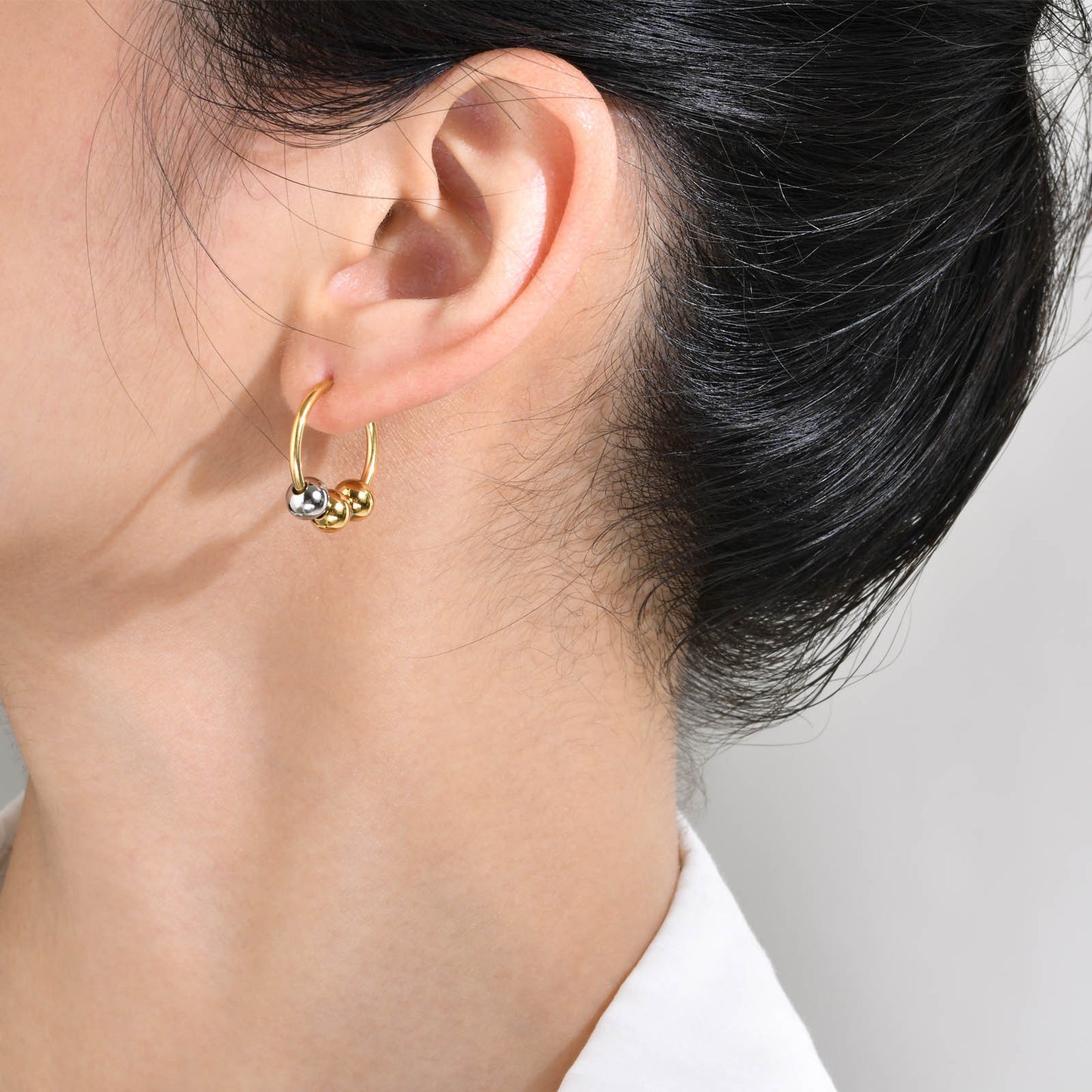 Luna Mixed Metal Hoops